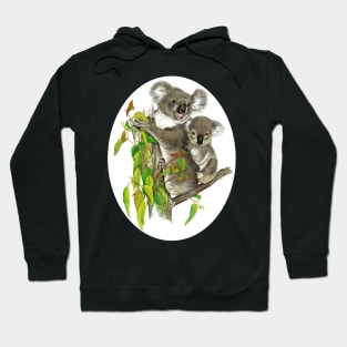 Koala Mother and Baby Hoodie